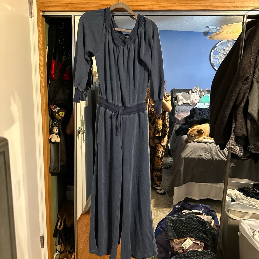 Free People Blue Jumpsuit